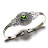 Peridot Gemstone 925 Silver Plated Handmade Jewelry Cuff Bangle