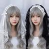 Black / White Lace Bow Hair Band Gothic Style Lolita Girls Headband Lolita Headwear  Party
