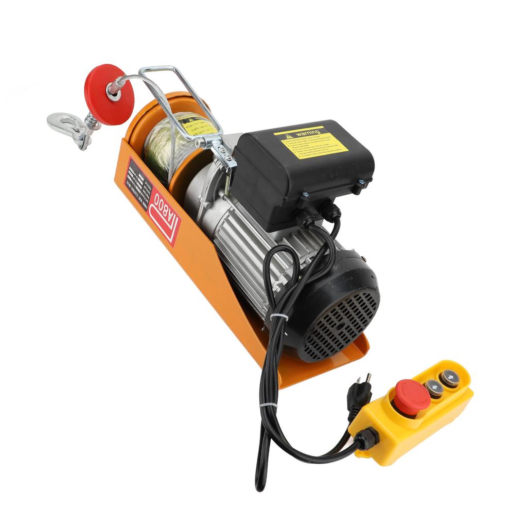 Электрическая лебедка 800 кг подшипник 0,17 м/с 25 м многофункциональная портативная электрическая лебедка для подъема