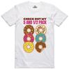 Hommes Drôle Nouveauté T Shirt Beignet 5 and 1/2 Paquet Bague Spin T-Shirt