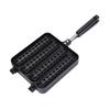 Cast Aluminum Sausage Pan Dog Presser Even Heating Non Stick Coating 4 Grid Grill Snacks