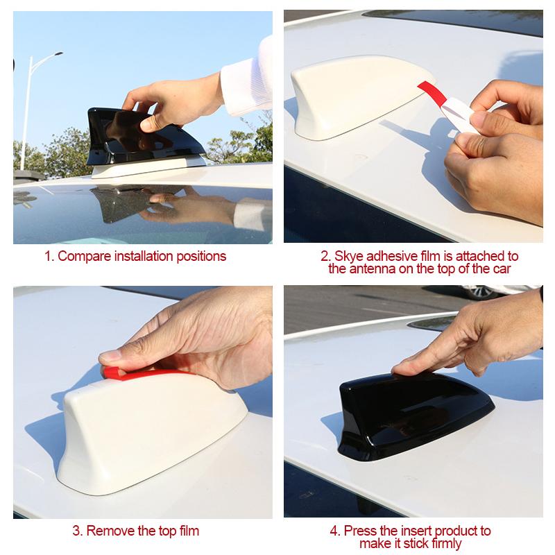 Универсальная антенна из углеродного волокна, крышка с плавником акулы, наклейка, отделка крыши, антенна, сигнал антенны для Honda Civic 11th 2022, авто