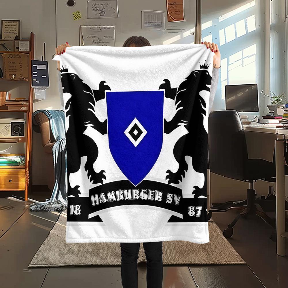 Hamburger SV Print FlAannel Blanket, High quality Comfortable for All Seasons, Home Decor, Warmth and Comfort