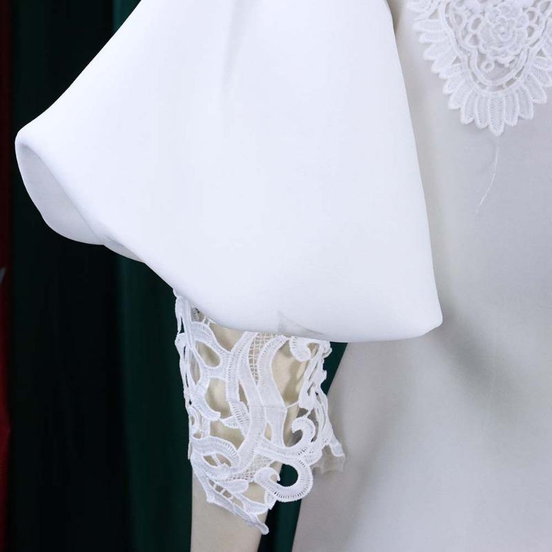 YYFS Женская мода лето весна однотонный принт с коротким рукавом на одно плечо с высокой талией повседневные платья