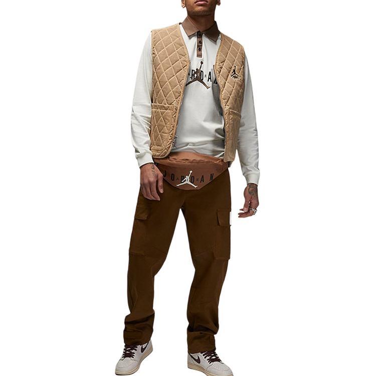 Jordan Vests Men's Khaki V Neck Moderate Other DV7566-277