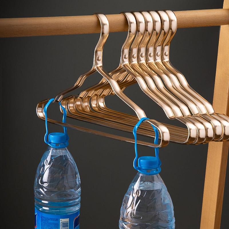 Home Hangers Hanging Clothes Space Aluminum Alloy Non-Slip Non-Trace Clothes Hanging Clothes Rack