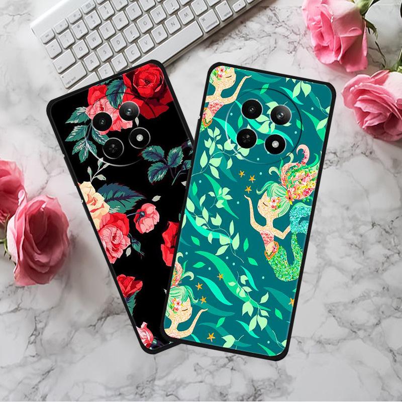 Чехол для телефона Realme 12 5G: Цветная тисненая painting, Ударопрочная с вогнуто-выпуклой текстурой - 1 шт.