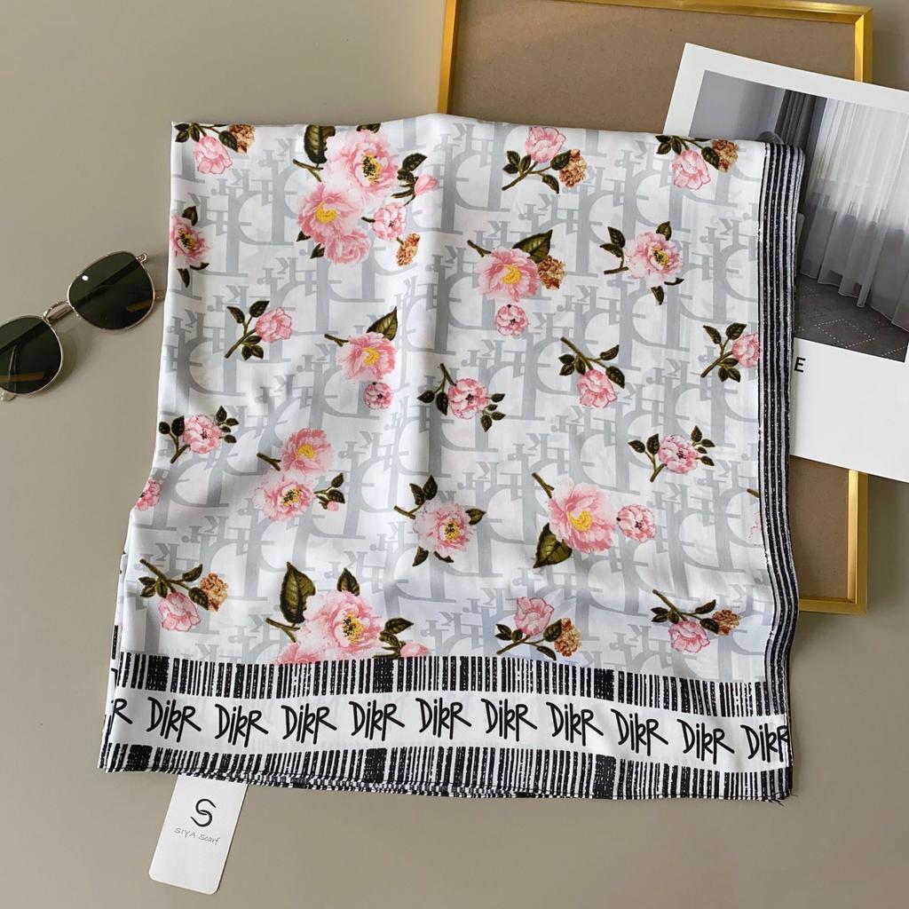 90 см квадратный большой квадратный шарф Four Seasons, роскошная декоративная рубашка, профессиональный платок, повязка на голову, солнцезащитный платок