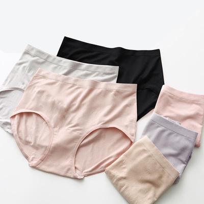 Женское бесшовное нижнее белье из модала 2024 года: Новый стиль, хлопок, высокая талия, большой размер, тонкий дизайн для весны и лета