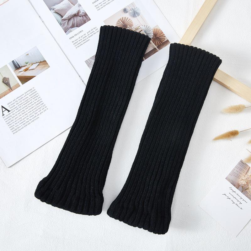 Очень длинные толстые вязаные красные шерстяные гетры 70 см для Нового года и Рождества