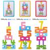 1 Set Wooden Number Building Block Toy Educational Digital Block Stacking Game Toddlers