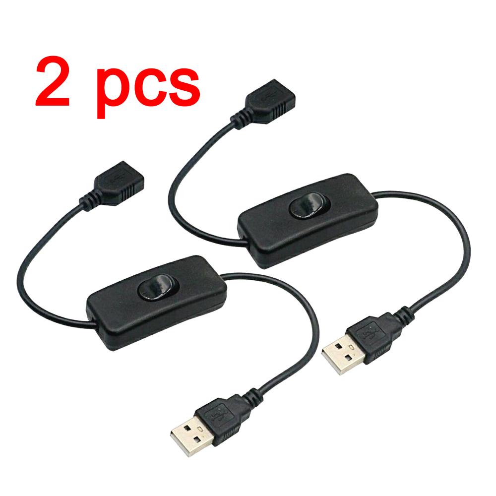 2 шт. USB-кабель с переключателем ВКЛ/ВЫКЛ, удлинитель кабеля, тумблер для USB-лампы, USB-вентилятора, блок питания, прочный адаптер, USB-гарнитура, светодиод