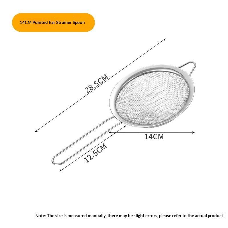 Stainless Steel Fine Mesh Food Strainer Rust Proof for Sifting Flour Straining Juice Pasta Vegetables Home Kitchen Baking Tools
