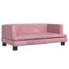 Dog Bed Pink 80x45x30 cm Velvet