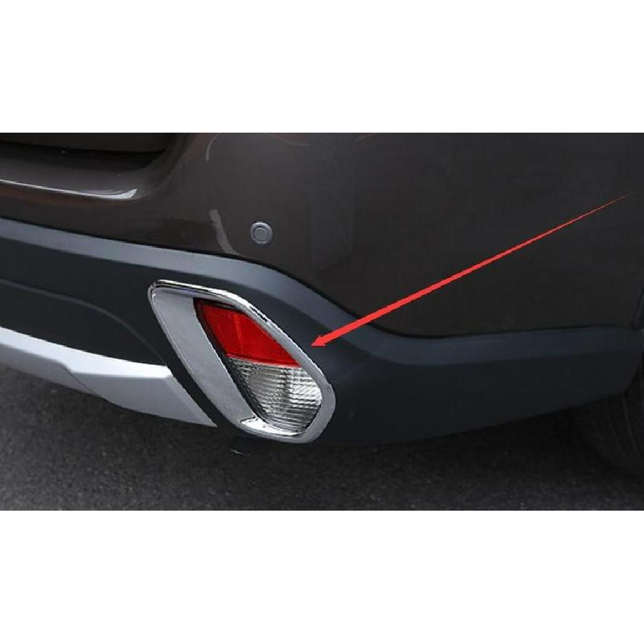 Rear Fog Light Lamp Cover Chrome Trim Trims 2pcs for MITSUBISHI Outlander 2016 Accessories Car