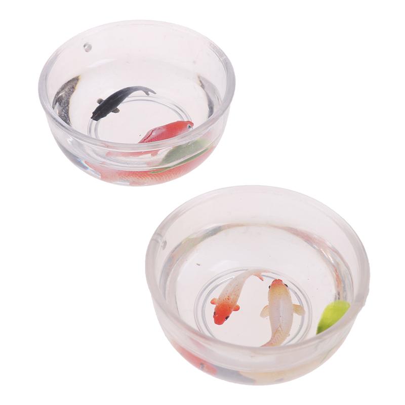 1:12 Dollhouse Miniature Fish Tank Bowl Aquarium Doll House Home Decor Toy