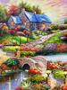 5D Diamond Painting New Arrivals House Tree Full Square Round Embroidery Mosaic Landscape Wall Decor