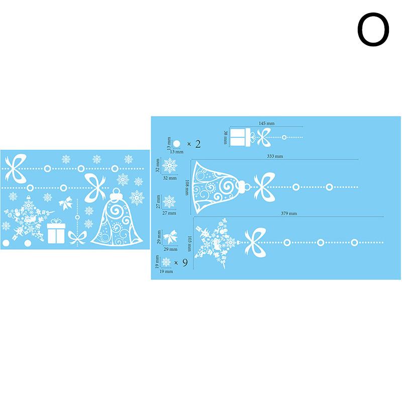 1шт мультфильм 20*30см рождественский подарок домашний декор наклейка на окно Санта-Клаус настенные наклейки наклейки