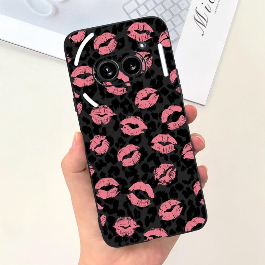 Ни за что Телефон (2а) (2) Черный силиконовый защитный чехол для Nothing Phone2 Phone 2a Милые мультяшные мягкие чехлы