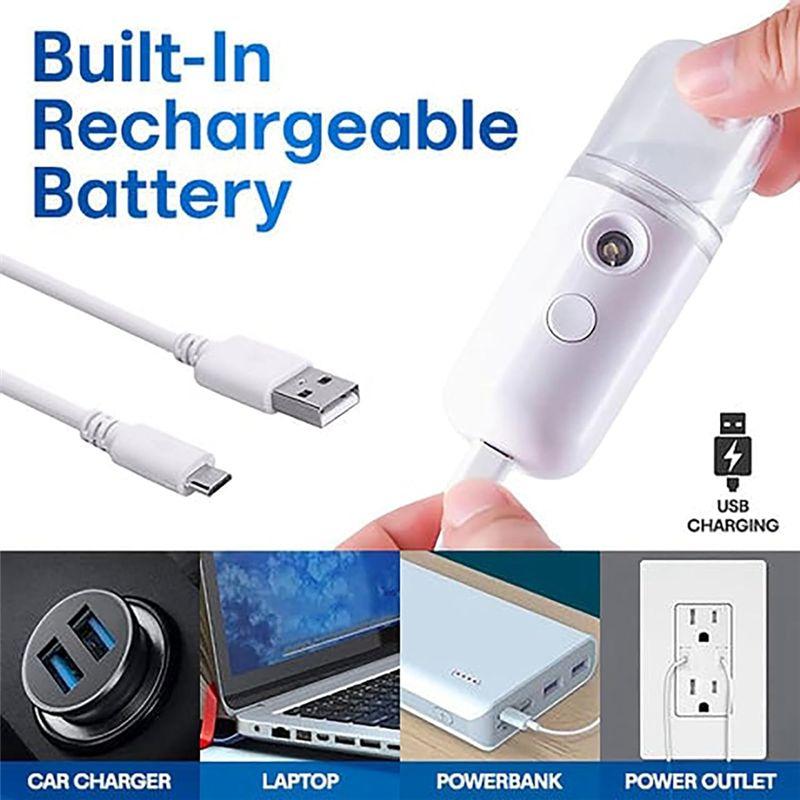 Practical-USB Charging Nano Sprayer Water Drop Mini Portable Handheld Hydrating Instrument Humidifying Steam