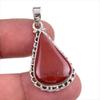 Natural Red Jasper Gemstone 925 Solid Sterling Silver Jewelry Pendant 1.50" M1I61