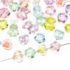 Акриловые Прозрачные Животные Кролик Медведь Сердце Бусины для DIY Украшений 20 шт.