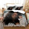 3D Print Singer R-Rihanna Bedding Set Single Twin Full Queen King Size Bed Set Adult Bedroom Duvetcover Sets Anime Bed Shee