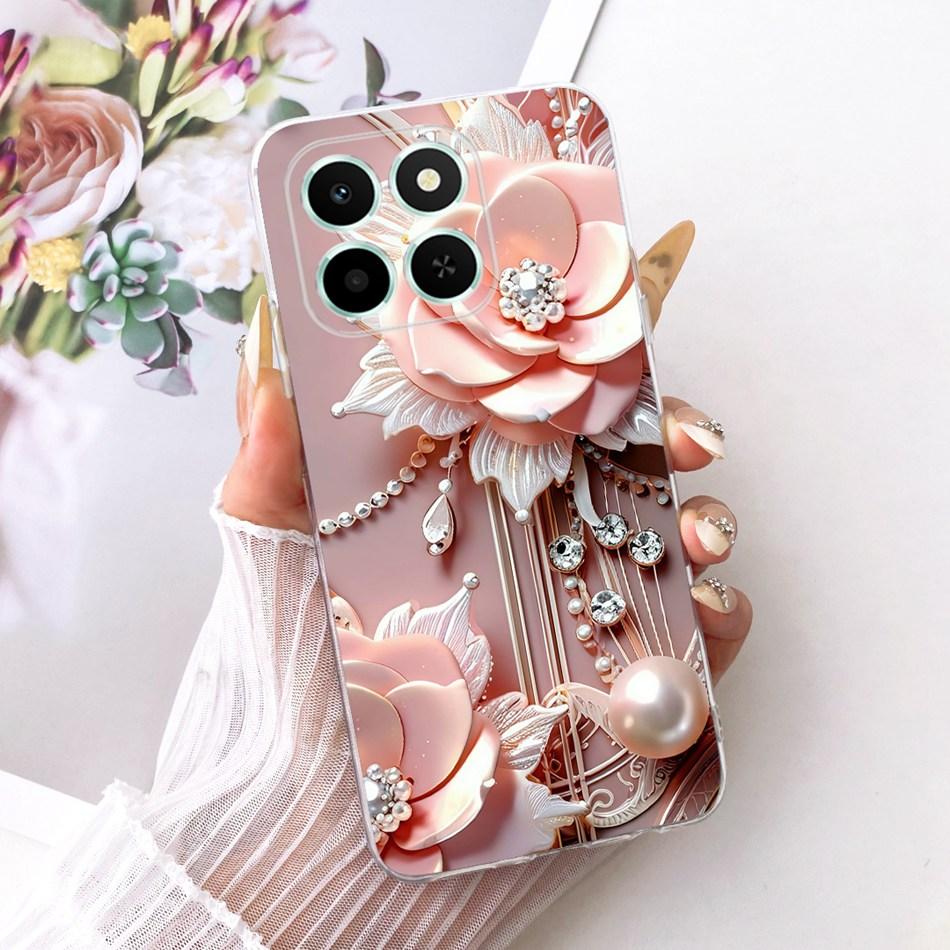 For Honor X6C Cute Flower Butterfly Cat Painted Case HonorX6c X 6C 4G NIC-LX1 LX2 LX3 Soft Silicone TPU Phone Cases