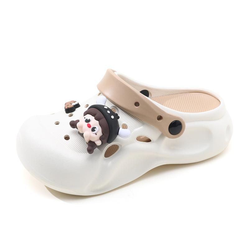 Летняя обувь eva с отверстиями женские новые дезодорирующие милые тапочки на толстой подошве с увеличением роста DIY сандалии