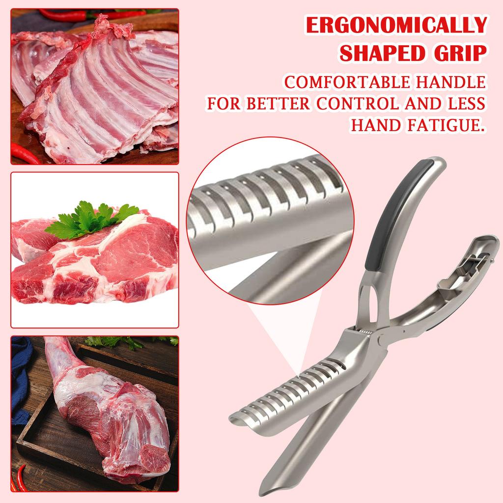 Rib Prep Pro Инструмент для удаления реберной мембраны Направляющая Обрезка Очистка Ребер Удалитель Реберной Мембраны Инструменты для Гриля Инструмент для Подготовки Ребер для Барбекю