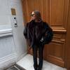 Women's Lapel Collar Long Sleeve Faux Fur Jacket Loose Casual Dark Brown Winter Coat