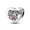 925 Sterling Silver Charms Beads Animal Hugging Pendant Dangle Fit Necklace Bracelet Gift Women Party 