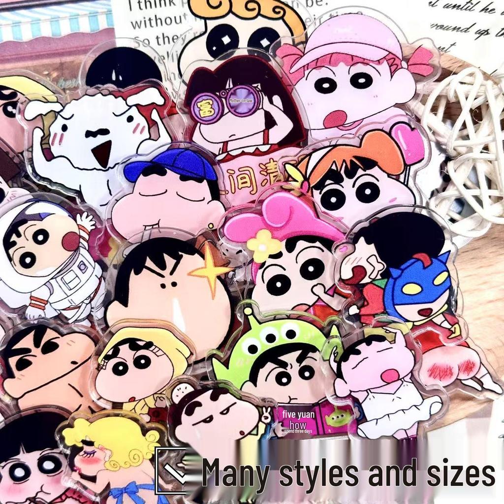 Акриловые двусторонние нашивки Shin-chan для DIY - 2 см, 4 см, 8 см