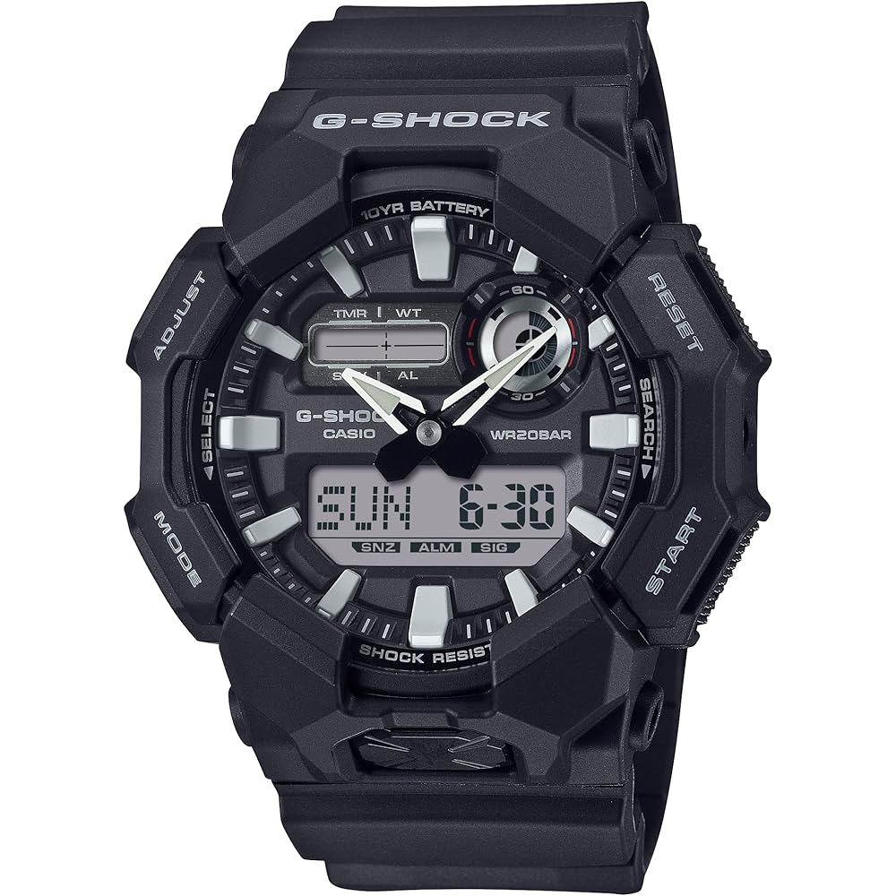 Casio G-Shock GA-010-1A Men's Watch Black Analog-Digital Waterproof Shock Resistant