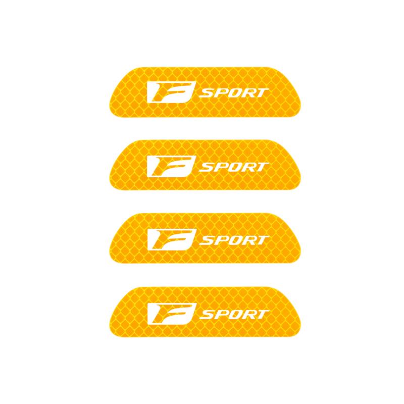WDM2 2026 Hot Interior Stickers Lexus Car Door Reflective Sticker Night Light Warning Decal For Lexus F SPORT ES RX NX LS UX LM LX GX