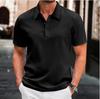 Мужские рубашки поло с коротким рукавом, рубашка на пуговицах, модные повседневные летние пляжные рубашки