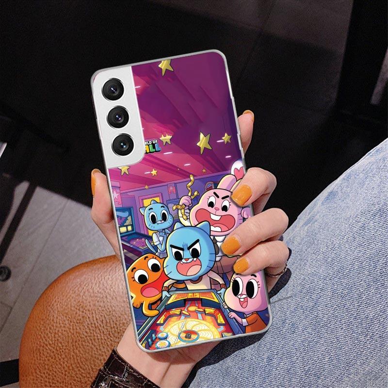 The Amazing World Gumball Phone Case For Samsung Galaxy S24 S25 Edge S26 Ultra S23 S22 S21 Plus S20 FE + Personalized Print Cove