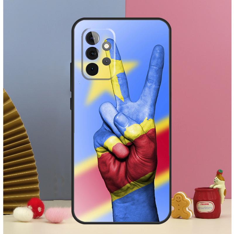 Congo Democratic Republic Flag Case For Samsung Galaxy A13 A33 A53 A26 A16 A36 A56 A15 A35 A55 A14 A34 A54 A12 A32 A52 A17