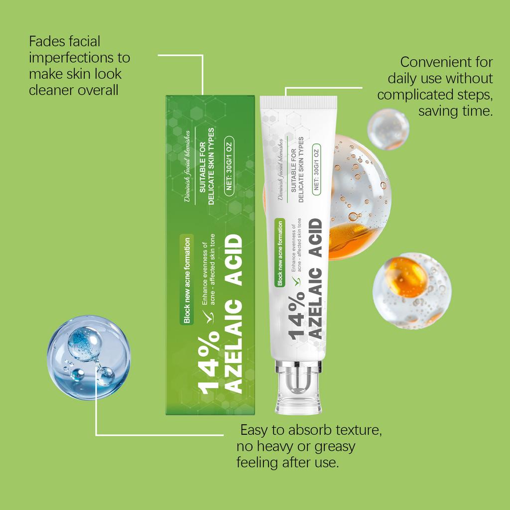 Азелаиновый крем 14%, Азелаиновая сыворотка с третиноином, Сыворотка для лица от прыщей и акне, Азелаиновый крем для ухода за лицом, Кожа с недостатками