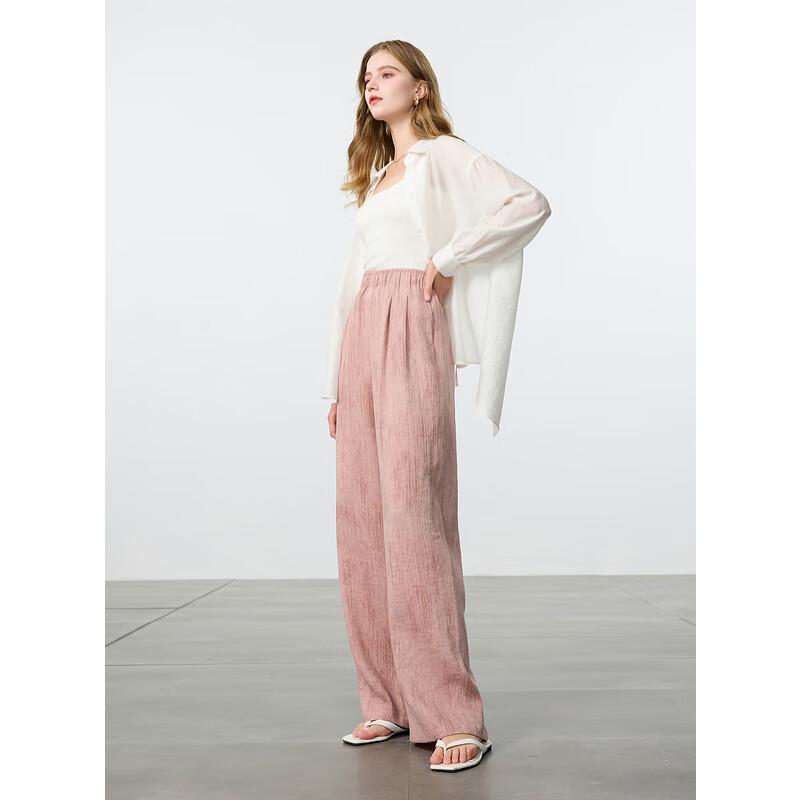 Sancai 2025 Spring Zen Loose Fit Wide-Leg Casual Pants