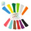 100pcs 200mm Self-locking Nylon Cable Ties 8 Inch 12 Color Plastic Wire Zip Tie 18 Lbs Binding Wrap Straps