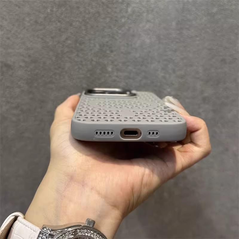 Чехол для iPhone 17 Pro Max: Сетчатый корпус для теплоотвода, Подставка для объектива, Магнитный, Ударопрочный чехол