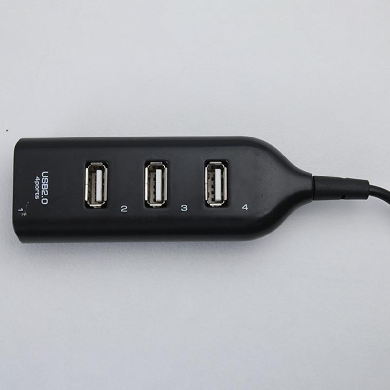 4-портовый USB 2.0 концентратор с кабелем высокоскоростной универсальный USB концентратор мини концентратор гнездо шаблон разветвитель кабель адаптер для ноутбука ПК