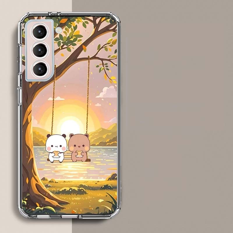Милый чехол для телефона BuBu DuDu для Samsung A16 A26 A36 A56 A17 A15 A25 A35 A55 A14 A24 A34 A54 A04S A05S Galaxy Note 20 10 9 8 A9 A8