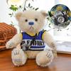 Vintage Plush Teddy Bear Toy With Camera Design Perfect For Photographers And Basketball Fans