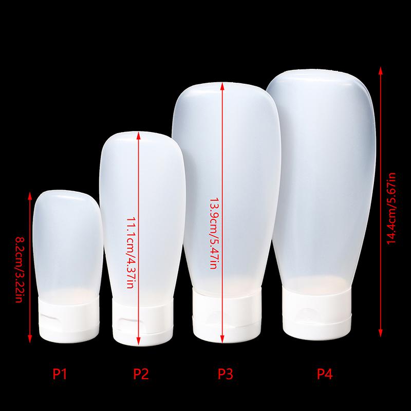 1Pcs 30/60/100ml Portable Travel Bottle Set – Leak-Proof Plastic Containers for Toiletries, Makeup, and Lotion