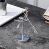 Fisherman Balance Art Figurine Swinging Kinetic Ornament Metal Balance Fisherman Sculpture for Home And Workplace Decor