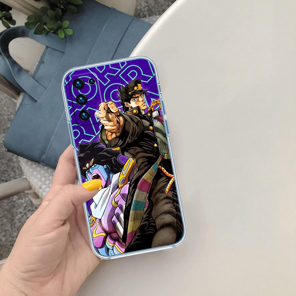 BF74 JoJos Bizarre Adventure Soft Shell Transparent Phone Case for Samsung Galaxy A04 A04S A14 A23 A34 A54 M23 M33 M52 M53