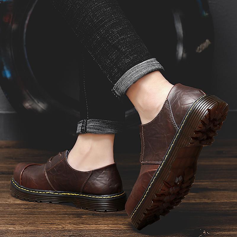 Кожаные туфли ручной работы, мужские повседневные кроссовки, туфли для вождения, кожаные лоферы, мужская обувь, горячая распродажа, мокасины, инструментальная обувь ....