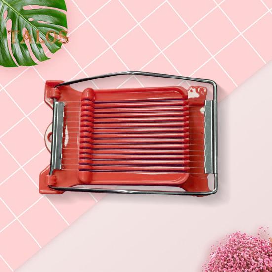 Картофельная яйцерезка Easy Press Пищевая ломтерезка Luncheon Meat Cutter с 14 проволоками из нержавеющей стали Сырорезка для мягких фруктов Тофу Фрукты дракона